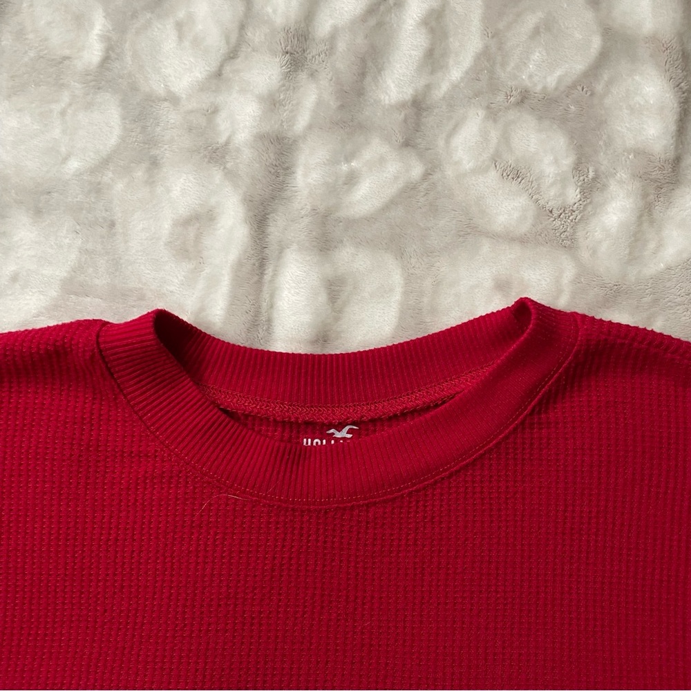 Hollister Long Sleeve Waffle Striped Boyfriend Tee Size XS - Picture 2 of 6